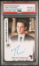 2007 Spider-Man 3 TOBEY MAGUIRE Peter Parker Marvel Signed Auto Rittenhouse PSA8 picture