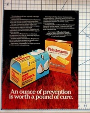 Vintage Fleischmann's Egg Beaters Margarine Cholesterol Ad Ephemera Print picture