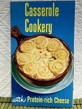 Vintage Cookbook Pamphlet Casserole Cookery Kraft Foods Velveeta 1950s Foldout picture