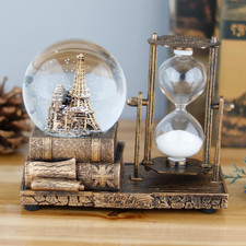 LED Musiccrystal Snow Globe， Sand Timer ，Hourglass,Home Decor,Table Decor for Li picture