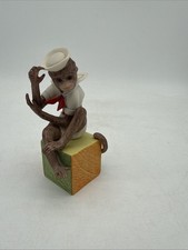 Vintage Cybis Porcelain Bosun Monkey In Sailor Suit Circus Figurine 1975 picture