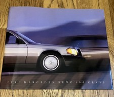 1991 Mercedes Benz 190 Class Deluxe Sales Brochure Vintage Booklet Catalog picture