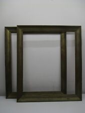 Lot Of 2 Old/Vtg Wide-Large Solid Wood Picture Frames Fits 20X24 Measures 23X27 picture