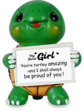 iStatue My Sweet Girl Turtle Figurine Gift from Mom & Dad, You're Turtley... picture