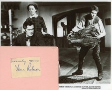 Flora Robson- Signed Card w/Photo picture