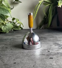 Vintage 1930s Chase USA Art Deco Chrome Manchu Dinner Bell Bakelite Ruth Gerth picture