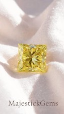 💎 5 Ct Princess Cut Yellow Diamond 💎 Certified Natural  D Grade | VVS1 Clarity picture