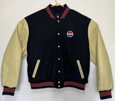 Vintage Pepsi Varsity Bomber Jacket Rennoc Letterman Leather Wool Mens XXL 2XL picture