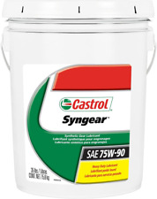 Castrol Syngear Synthetic API GL5 75W-90 Gear Lubricant 37507 35 Lbs 5 Gallon picture