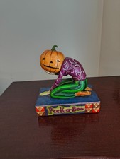 Jim Shore Peek a Boo Halloween Pumpking Head figurine picture