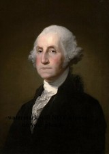 President George Washington PHOTO Official Portrait Art Print Photo, First Prez picture