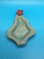 Hinkle Creek Pottery Christmas Tree Candy Trinket Dish picture