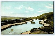 c1910 View of Ilkley Tarn West Yorkshire England Posted Antique Postcard picture