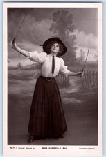 Miss Gabrielle Ray Actress Playing Diabolo Game RPPC Photo Antique Postcard picture