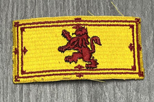 Scotland Lion Rampant Royal Banner Flag Yellow Red Embroidered Sew On Patch picture