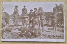 1916 Punitive Expedition Pouring Oil On The Bodies Graphic Real Photo Postcard picture