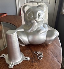 Vintage Wilton Teddy Bear 3D Stand-Up Cake Pan Mold 502-518 Cuddly Cakes picture