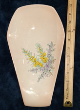 Vtg Beswick England Heather Dish 1909 Albert Hallam MCM Pink Oval Bowl 13.5