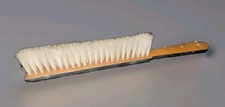 Vanity CLOTH BRUSH wooden with Silver Design 27cm Vintage picture