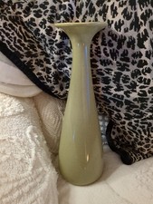 Royal Haeger 14 Inch MCM Green Speckled Ceramic Bud Vase picture