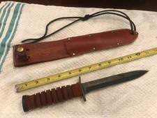 USA Ontario 1943 blade marked US M3 Fighting Knife With Leather Sheath picture