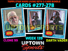 Topps Star Wars Living Set 2 Card Bundle 277-278 - CLONE 99 & DARTH VADER  picture