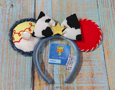 Genuine HongKong Disney Sheriff Jessie Cow Print Bow Minnie Ears Headband NEW picture