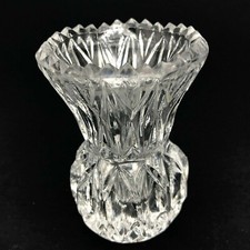 Vintage EAPG Toothpick Matchstick Holder Sawtooth Flared Fluted Glass Antique 3
