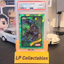 Topps 2025 Marvel Sapphire Beast Green Parallel #177 PSA 10 X-Men Marvel picture