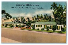 c1950's Laguna Motor Inn Motel Roadside Laguna Beach California CA Postcard picture