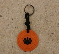 Beretta USA Clay Target Shooting Sports Keychain Orange Black Logo Keyring picture
