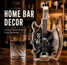 Crown Royal Kiss Jean Simmons Guitar Shaped Liquor Whiskey Decanter Bottle New picture