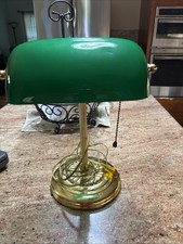 Vintage Bankers Emerald Green Lamp picture