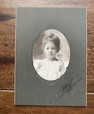 Pennsylvania Pretty Girl Tiny Hair Bun & Lace Dress Cabinet Card Carbondale PA picture