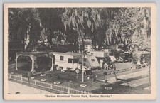 Bartow Municipal Tourist Park Bartow Florida Postcard 1920s Trailer Park picture