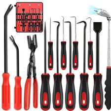 13 Pcs Mechanic Hook and Pick Tool Set with Auto Clip Removal Plier red1  picture