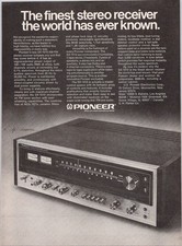 Pioneer SX-1010 Stereo Receiver Vintage Magazine Print Ad 1974 picture