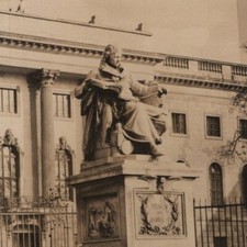 1958 RPPC Wilhelm Von Humboldt University Statue Martin Paul Otto Postcard picture