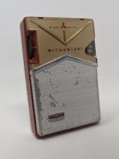 Vintage 1960s Mitsubishi AM Transistor Elite Radio 6X-870 ~ Rare Works picture