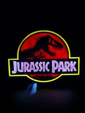 Jurassic Park LED Lightbox 3D Printed Game Lightbox 9.5x7x2 Inches RGB W/Remote picture