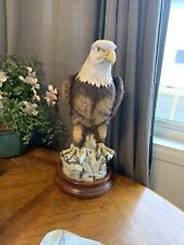 Large Bald Eagle Statue Andrea By Sadek  15” Tall Porcelain picture