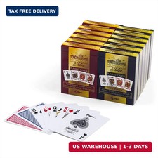 Regal Games Set of 12 Premium Monaco Elite Poker Playing Cards, 100% Plastic, Wa picture