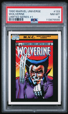1990 Marvel Universe Wolverine #133 Limited Series 1 PSA 8 NM picture