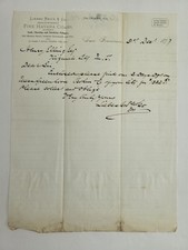 1877 antique LIEBES BRO'S & CO FINE HAVANA CIGARS san francisco ca letterhead picture