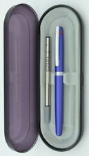 Rotring Freeway Rollerball Pen Blue Metal & Silver New In Box Uses Montblanc picture