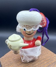 Steinbach Cratchit Maid Christmas Carol German Nutcracker Teapot Wood Ornament picture