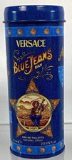 Versace Blue Jeans Man Eau de Toilette Spray 75 mL with Blue Metal Tin Case picture