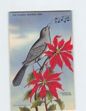 Postcard The Florida Mocking Bird And Poinsettia Blossoms, Florida picture