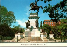 Vintage Washington Monument Richmond Virginia Postcard Capitol Square picture