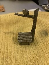 Pewter birdhouse candle snuffer made by Mi Amore beautiful bird on perch picture